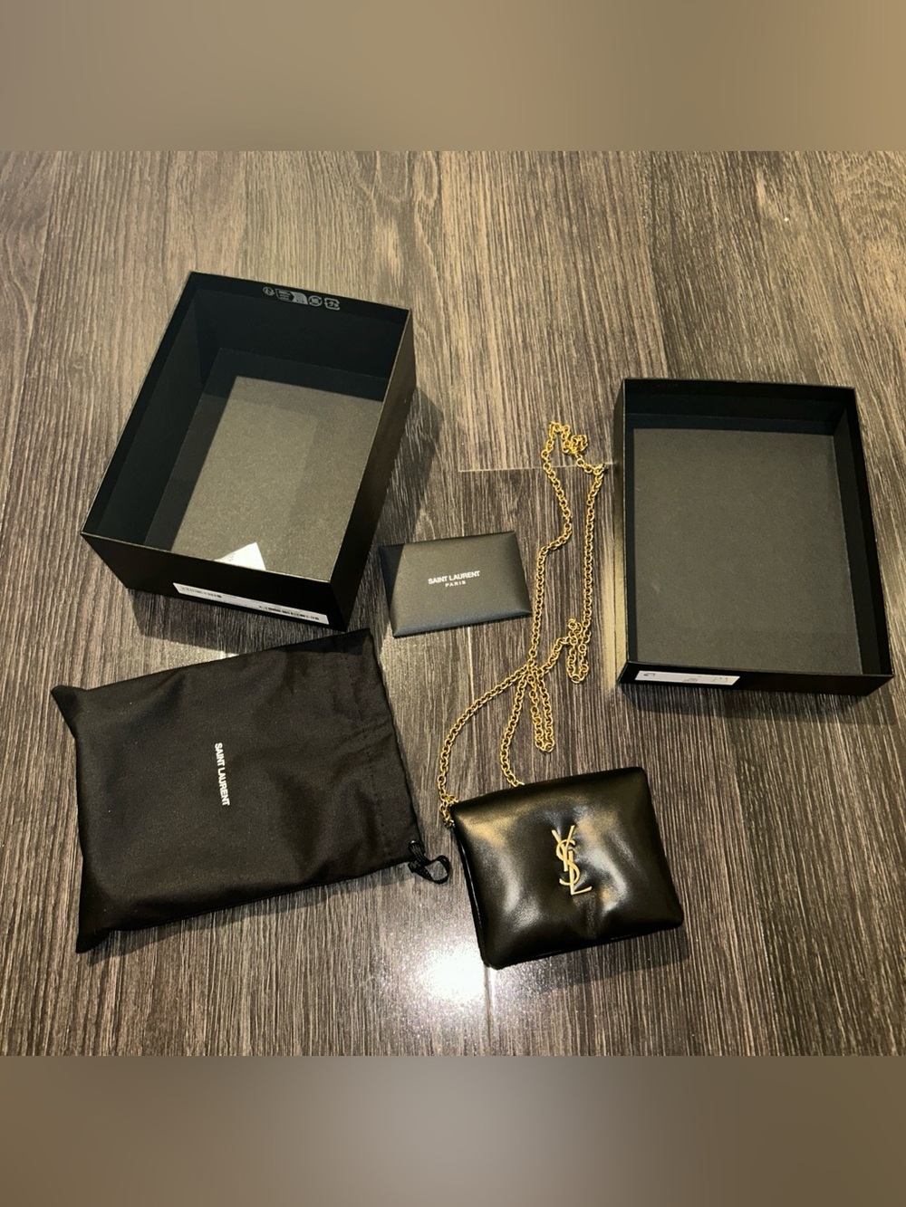 Saint Laurent Calypso Padded Bi-fold Wallet NIB